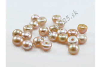 Obrázok pre Jednootvorová Sladkovodná perla 7-8 mm natural rose A trieda