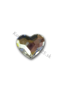 Obrázok pre 2808 Srdce Nalepovacie 10mm Crystal 