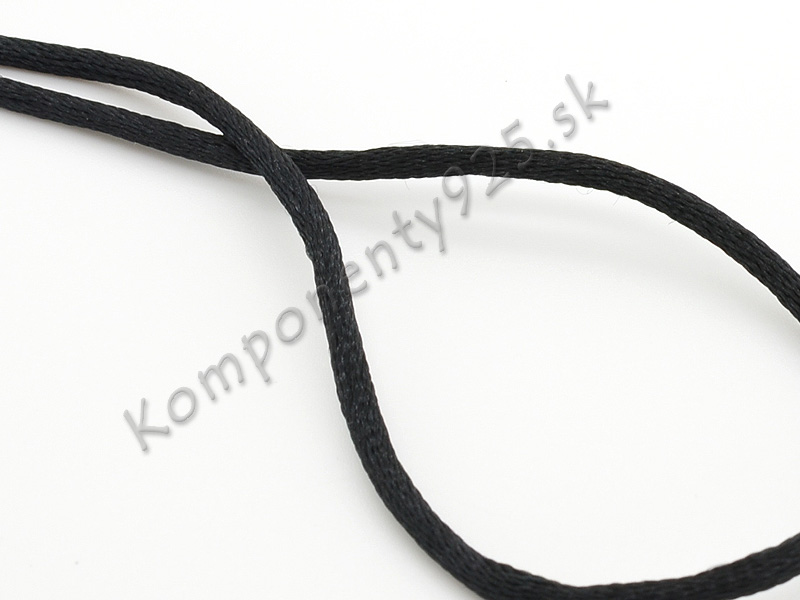 Obrázok pre Nylonová šnúrka čierna 2mm cena za meter