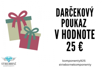 Obrázok pre Darčeková poukážka v hodnote 25€ 