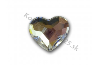 Obrázok pre 2808 Srdce Nalepovacie 10mm Crystal 