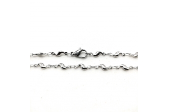 Obrázok pre Hotová retiazka z chirurgickej ocele esíčková  7x11x4mm , dĺžka 47 cm