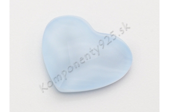 Obrázok pre 2808 Srdce Nalepovacie 10mm Crystal powder blue