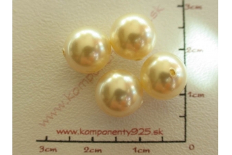 Obrázok pre 5818 10mm Nalepovacia 1 otvor perla  Creamrose