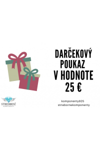 Obrázok pre Darčeková poukážka v hodnote 25€ 