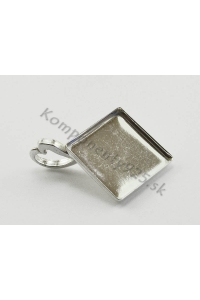 Šlupňa Chessboard 12mm   925 Obrázok pre Šlupňa Chessboard 12mm   925