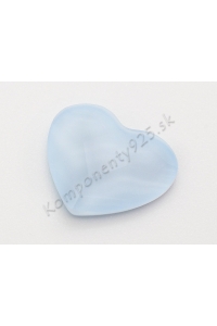Obrázok pre 2808 Srdce Nalepovacie 10mm Crystal powder blue