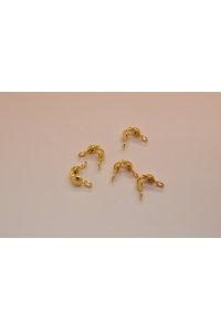 Obrázok pre Kalota pozlátená chirurgická oceľ cena za kus 4x8.50x7.50mm 