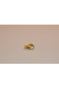 Obrázok pre Zapínanie  pozlátená chirurgická oceľ cena za kus 7x12x3,8mm