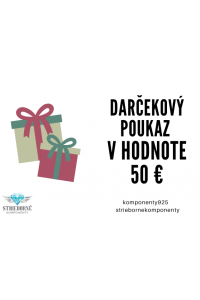 Obrázok pre Darčeková poukážka v hodnote 50€ 